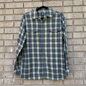 AGILE Plaid Button Down Cotton Shirt